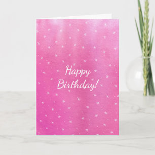 Tarjeta Pink Blends White Stars