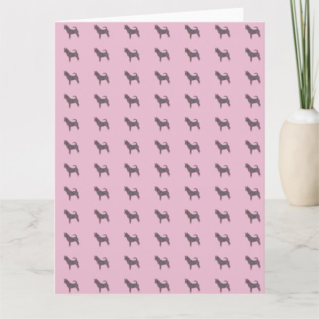 Tarjeta Pink Chihuahua Greeting Card (Anverso)