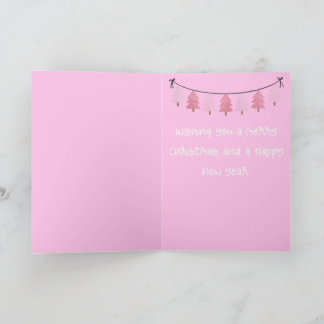 Tarjeta Pink Christmas