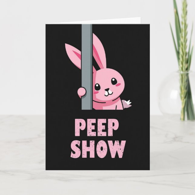 Tarjeta Pink Creature Peep Show Card (Anverso)