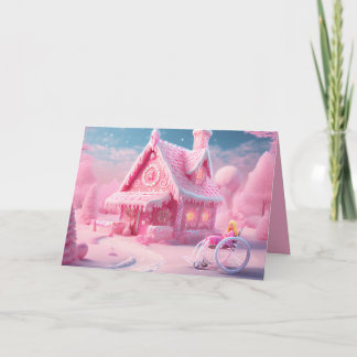 Tarjeta Pink Gingerbread World 
