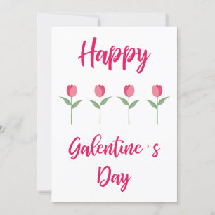 Tarjeta Pink Happy Galentine´s Day for Best Friend