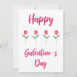 Tarjeta Pink Happy Galentine´s Day for Best Friend