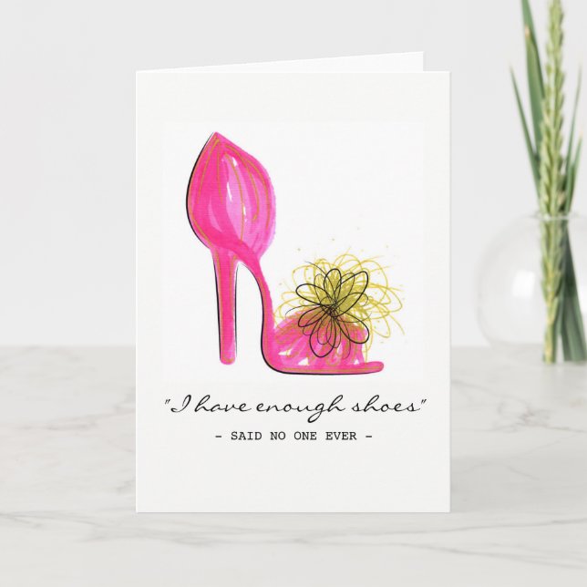 Tarjeta Pink heel (Anverso)