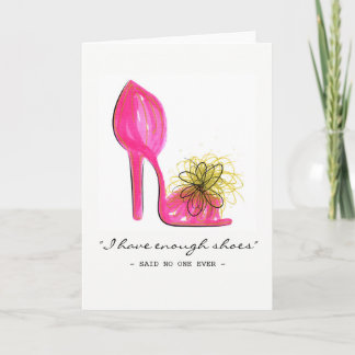 Tarjeta Pink heel