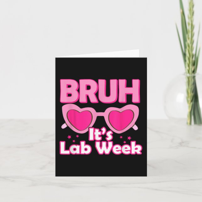 Tarjeta Pink Lab Week 2024 Medical Lab Science Lab Tech (Anverso)