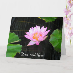 Tarjeta Pink Lotus Water