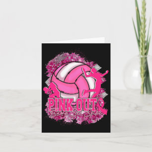 Tarjeta Pink Out Volleybyll Pink Ribbon