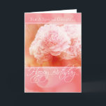 Tarjeta Pink Peonies Happy Birday Daughter Card<br><div class="desc">peonías deliciosamente rosas y esponjosas - perfecto para el cumpleaños de una hija especial,  y personalizable total para que usted lo personalize como usted quiera!</div>