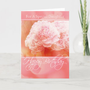 Tarjeta Pink Peonies Happy Birday Daughter Card