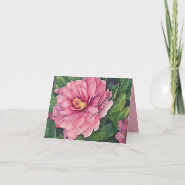 Tarjeta Pink Peony (Anverso)