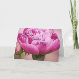 Tarjeta Pink Peony Happy Birday Card