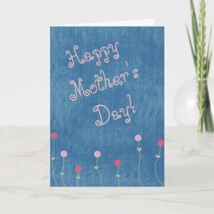 Tarjeta Pink Posies sobre el Día de la Madre