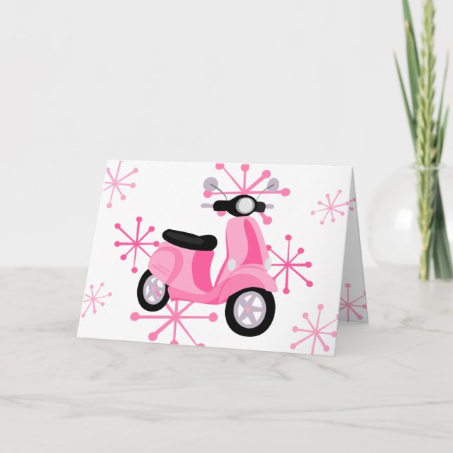 Tarjeta Pink Scooter (Anverso)