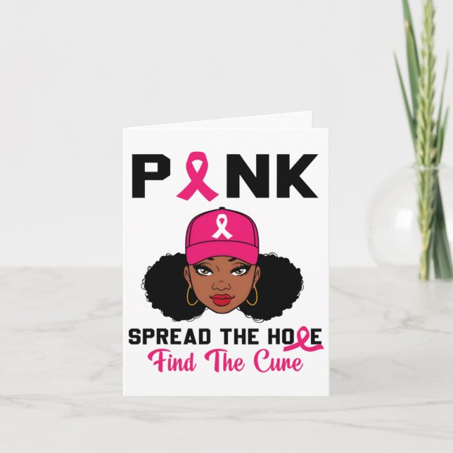Tarjeta Pink Spread La Esperanza Encuentra La Cura Del Cán (Anverso)
