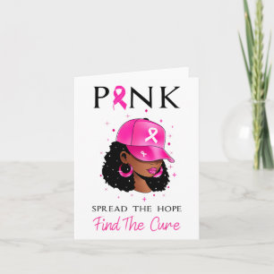Tarjeta Pink Spread La Esperanza Encuentra La Cura Del Cán