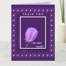 Tarjeta Pink Spring Blossom Flower Personalized Thank You