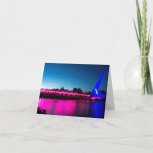 Tarjeta Pink Sundial Bridge
