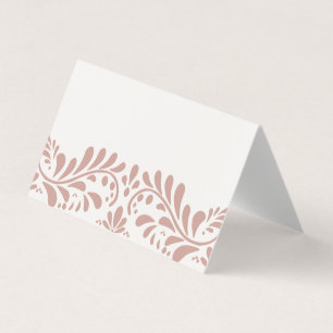 Tarjeta Pink Talavera Tile Fiesta Place Card Decoración de