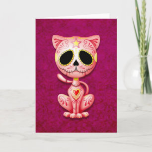 Tarjeta Pink Zombie Sugar Kitten