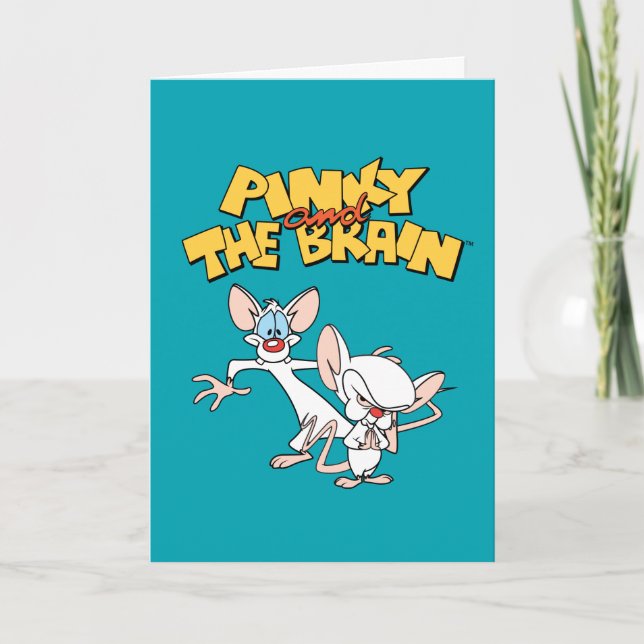 Tarjeta Pinky y el cerebro | Mostrar logotipo (Anverso)