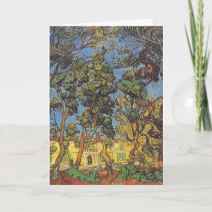 Tarjeta Pinos de Van Gogh - Arte Clásico de Jardín
