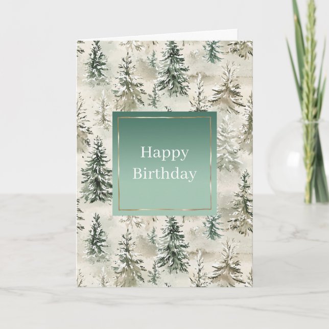 Tarjeta Pinos Verdes (Anverso)