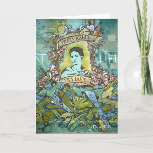 Tarjeta Pintada de Frida Kahlo (Anverso)