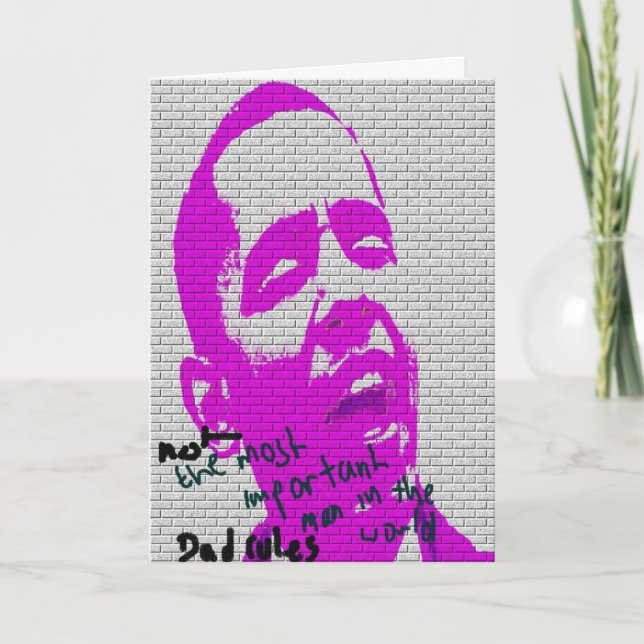 Tarjeta Pintada del día de padre (Anverso)