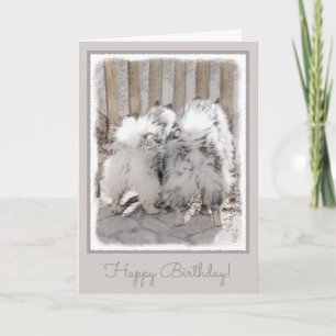 Tarjeta Pintado de puertas - Arte original del perro