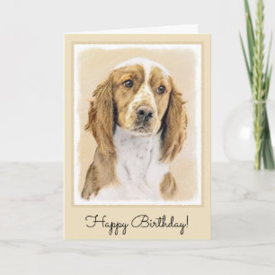 Tarjeta Pintado español de Springer galesa - Arte de perro