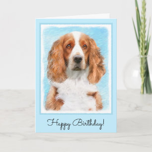 Tarjeta Pintado español de Springer galesa - Arte de perro