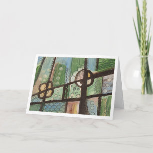 Tarjeta Pintura abstracta 06 inspirada en la cerámica de l