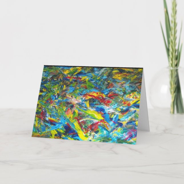 Tarjeta Pintura abstracta de Julia Morrill (Anverso)