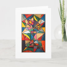 Pintura acrílica de la flor de cristal manchado