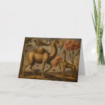 Pintura al óleo de animales botánicos de fantasía