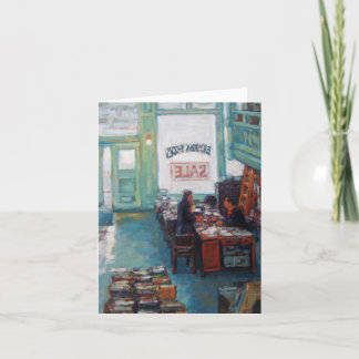 Tarjeta "Pintura al óleo de la venta de libros de Eureka"