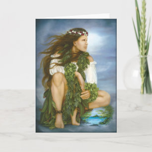 Tarjeta "Pintura al óleo de No'ono'o de ka" por Lorri