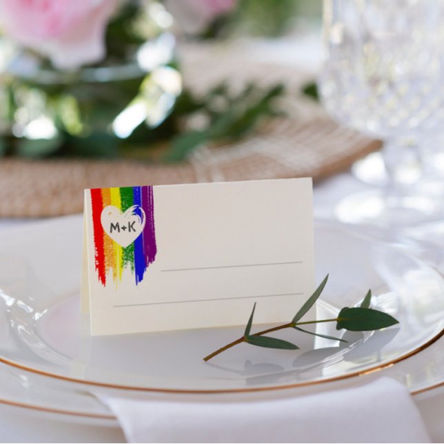 Tarjeta Pintura arcoiris sacude a Boda gay (Subido por el creador)