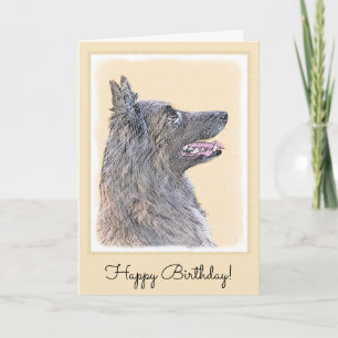 Tarjeta Pintura belga de tervuren - Arte típico de perro o