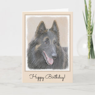 Tarjeta Pintura belga de tervuren - Arte típico de perro o