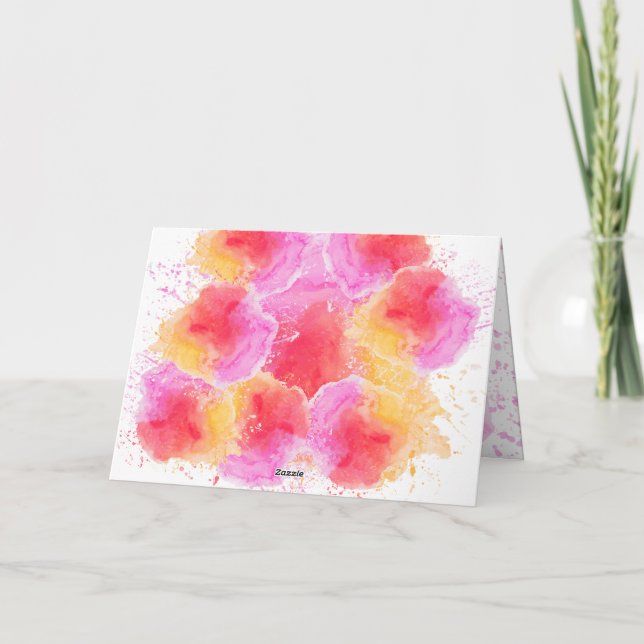 Tarjeta pintura colorida (Reverso)