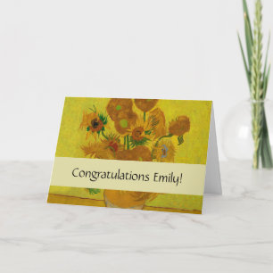 Tarjeta Pintura de 15 girasoles de Vincent Van Gogh