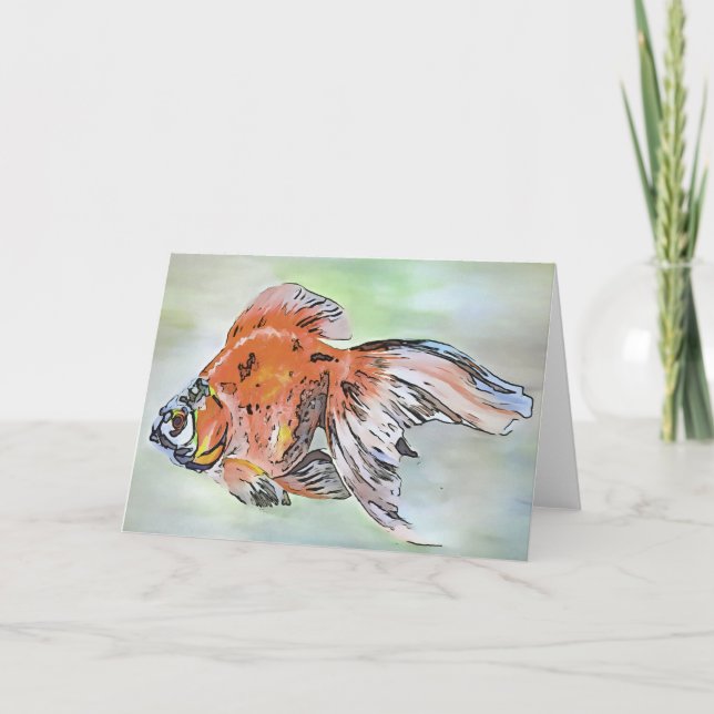 Tarjeta Pintura de acrílico al estilo personalizado Ryukin (Anverso)