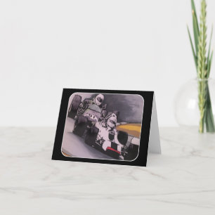 Tarjeta Pintura de 'alrededor de la curva' en un