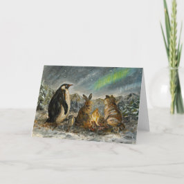 Tarjeta Pintura de animales Aurora caprichosa persistente