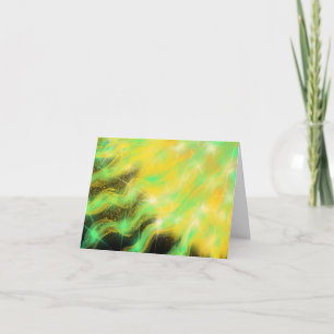 Tarjeta Pintura de arte cristiano moderno Gold Aqua Starbu