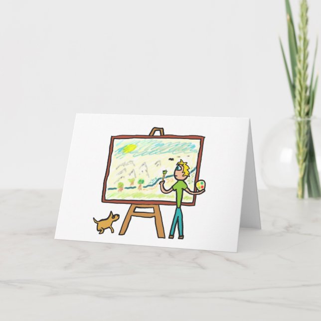 Tarjeta Pintura de artista (Anverso)