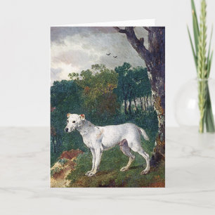 Tarjeta Pintura de bull terrier - Bello Artes del vintage