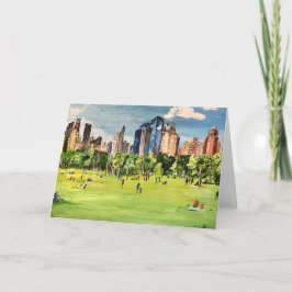 Tarjeta Pintura de "Central Park" por Willowcatdesign